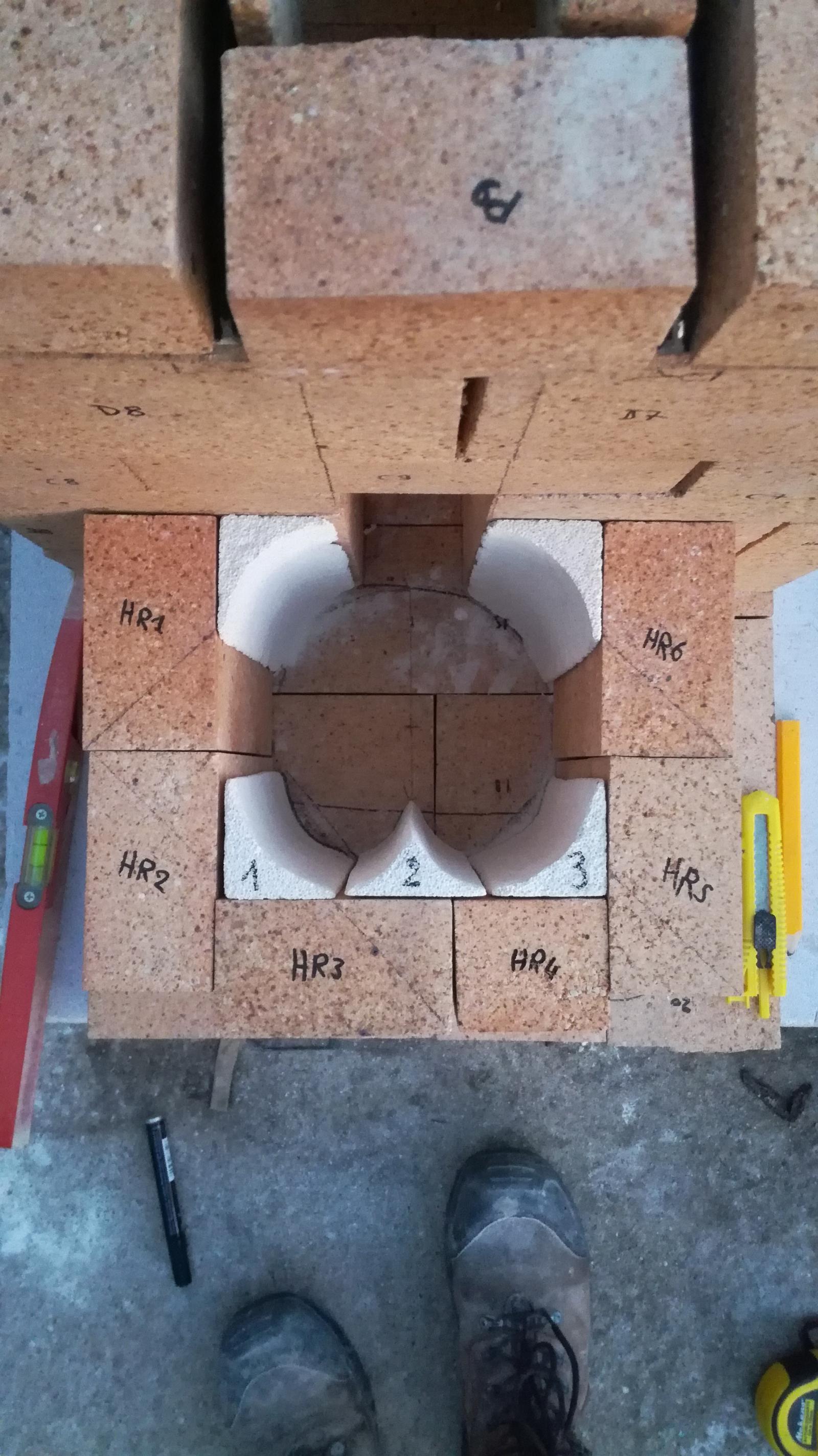 Heat riser - Base en octogone et aide à la formation du double vortex en pied du HR